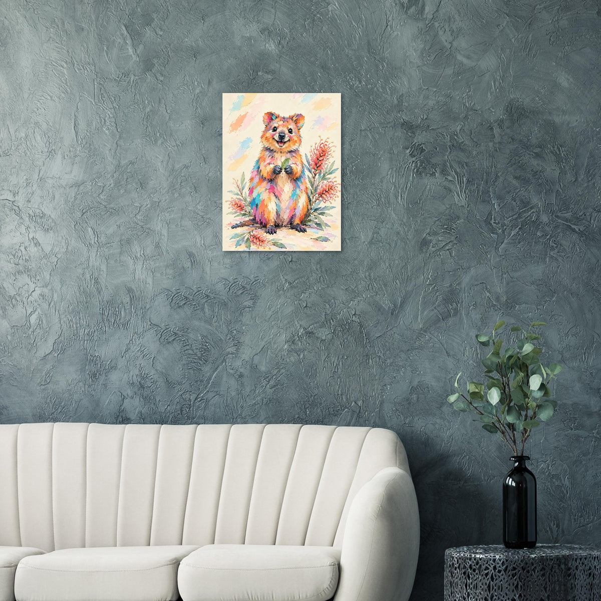 Quokka Painted Australian Animal Fine Art Poster