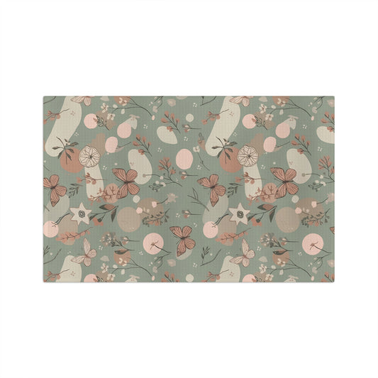 Sage Butterfly & Dandelion Tea Towel | Quick-Dry Microfibre Kitchen Towel