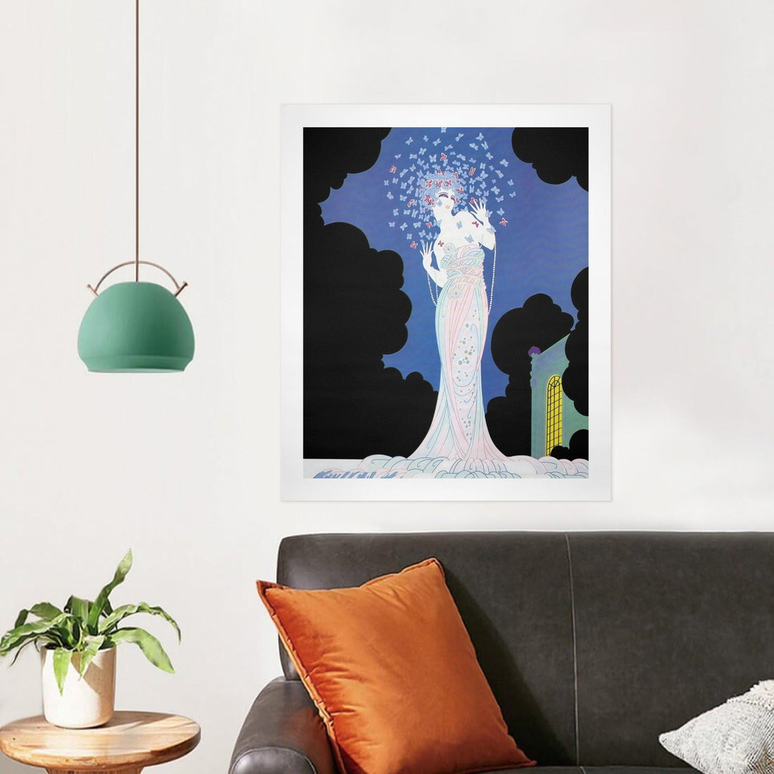 Ms Vogue vintage glamour canvas print, alternate angle
