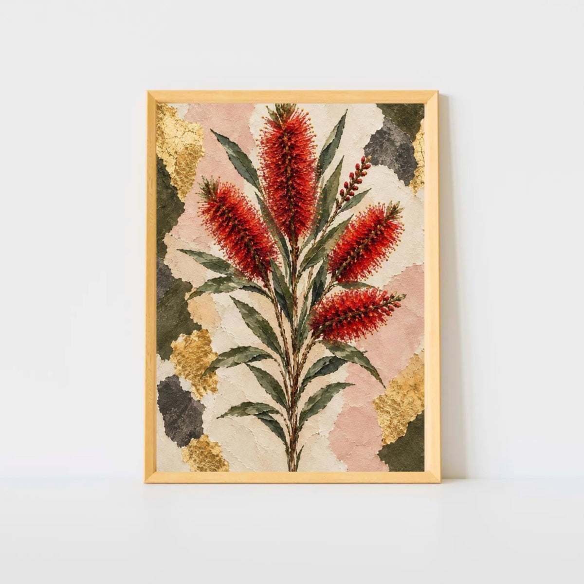 Bottlebrush Australian Native Flower Fine Art Poster