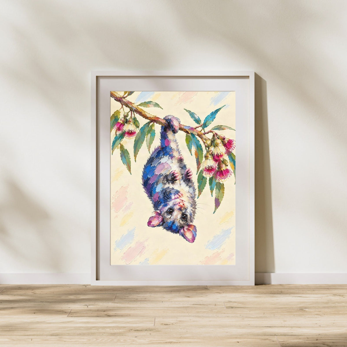 Possum Painted Australian Animal Fine Art Poster