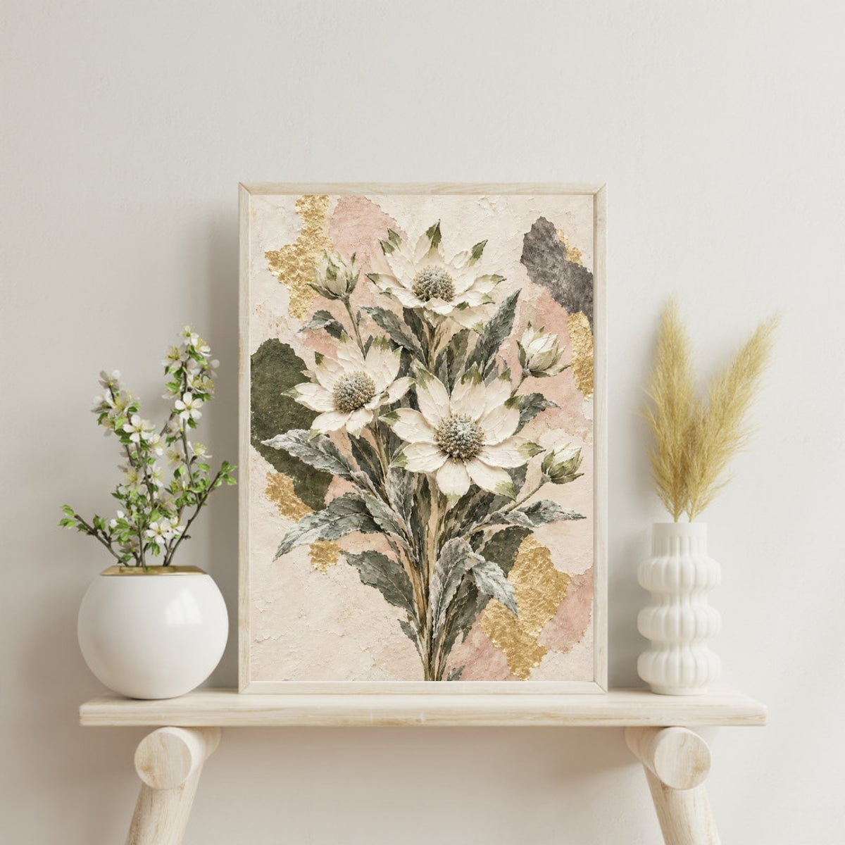 Flannel Flower Australian Native Flower Fine Art Poster