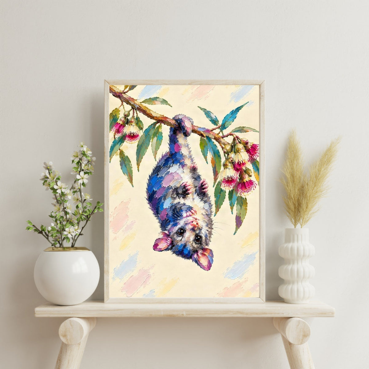 Possum Painted Australian Animal Fine Art Poster