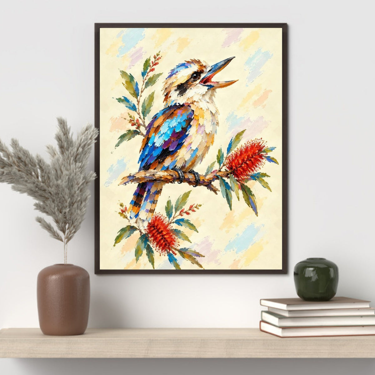 Kookaburra Painted Australian Animal Fine Art Poster