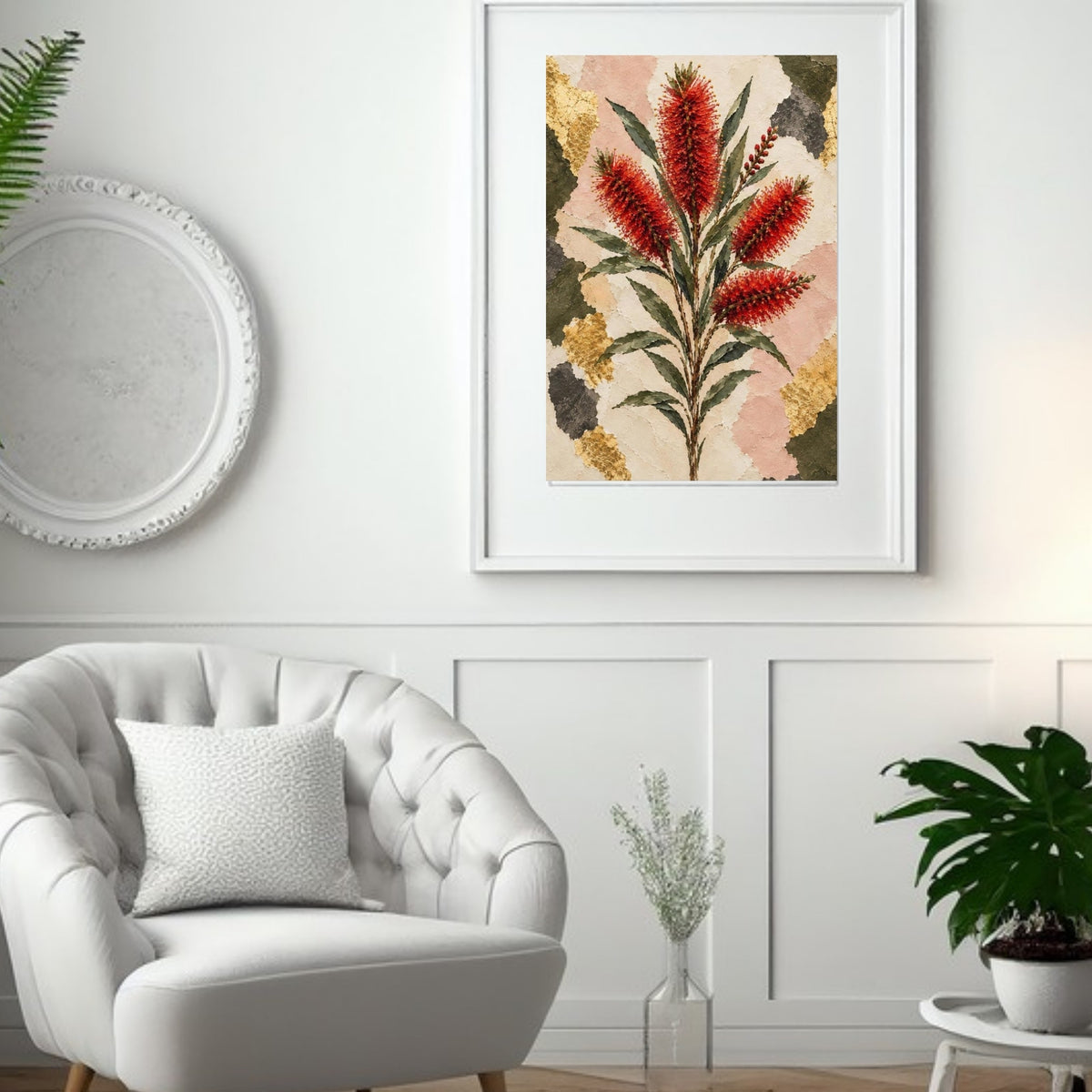 Bottlebrush Australian Native Flower Fine Art Poster