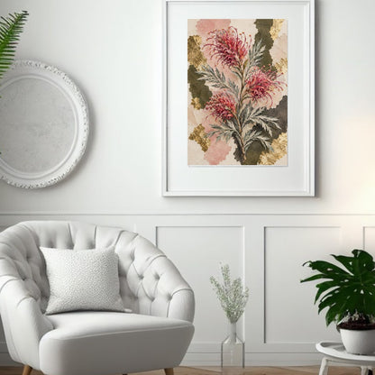Grevillea Australian Native Flower Fine Art Poster