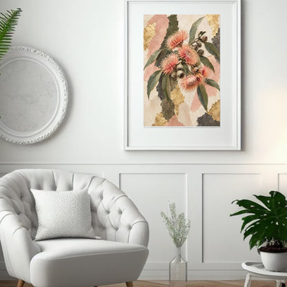 Flowering Gum Australian Native Flower Fine Art Poster
