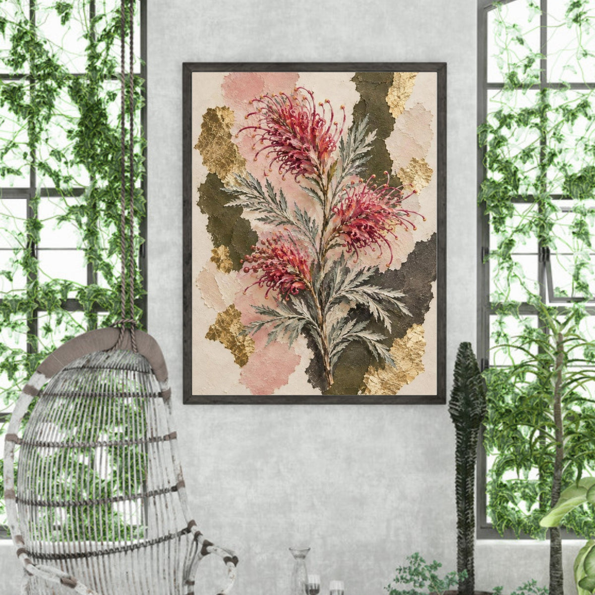 Grevillea Australian Native Flower Fine Art Poster