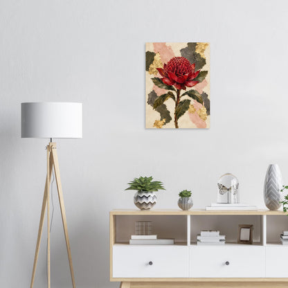 Waratah Australian Native Flower Fine Art Poster