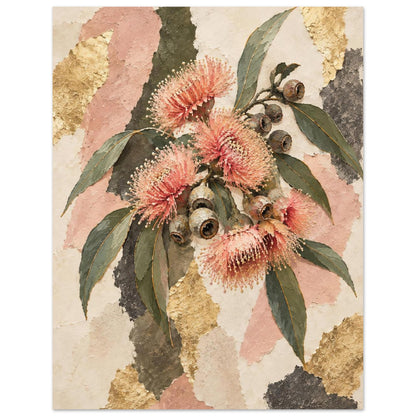 Flowering Gum Australian Native Flower Fine Art Poster 27x35 cm 11x14″