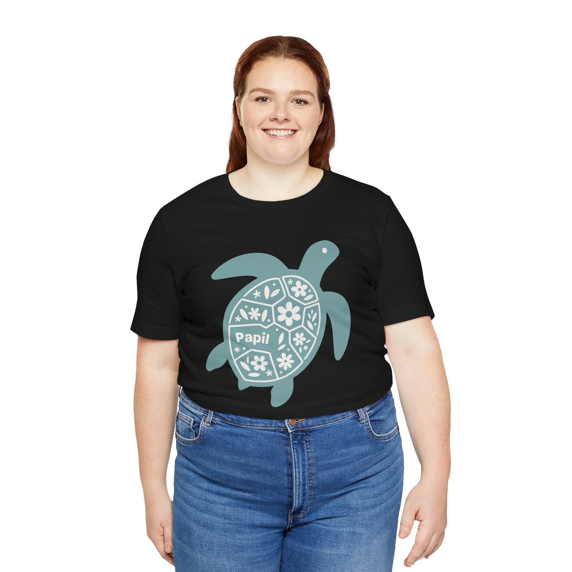 Shell Yeah! Floral Sea Turtle Unisex Graphic Tee