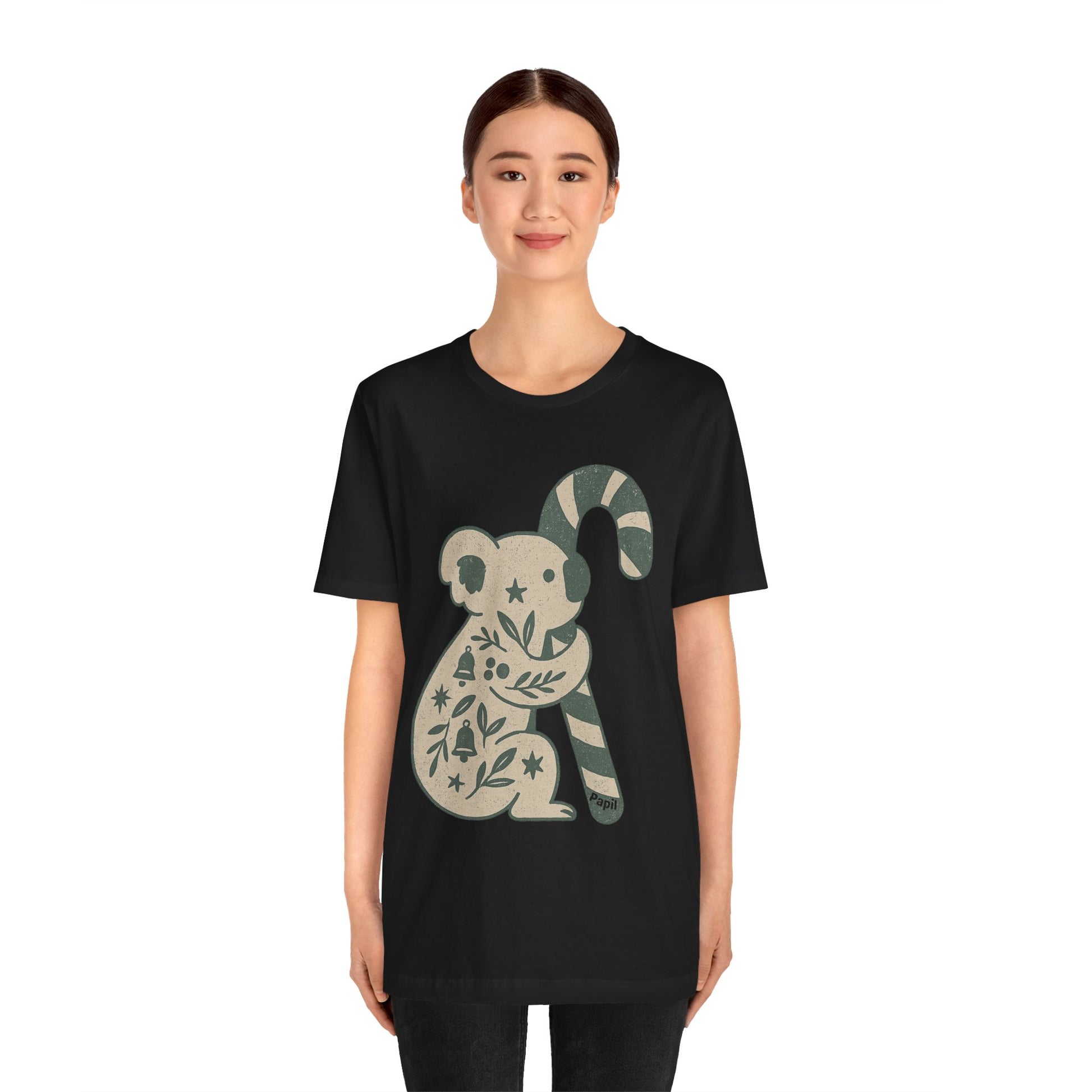 G'day Koala Christmas Tee, Cosy Botanical Unisex Aussie Holiday Shirt