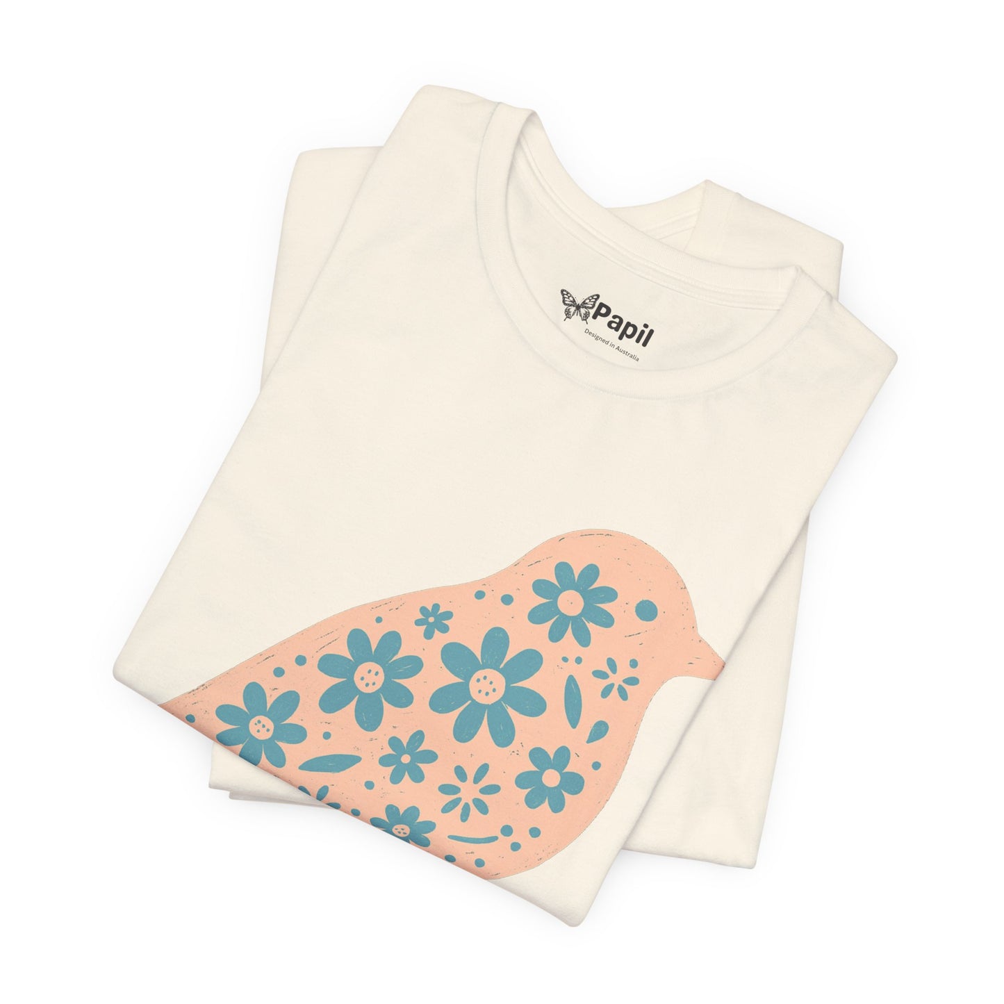 Little Bird, Big Charm — Floral Spring Bird Unisex Graphic Tee