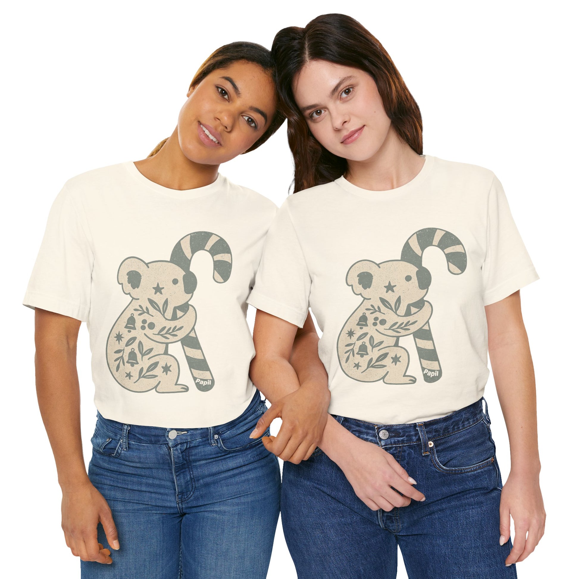 G'day Koala Christmas Tee, Cosy Botanical Unisex Aussie Holiday Shirt