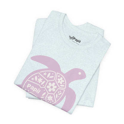 Shell Yeah! Floral Sea Turtle Unisex Graphic Tee