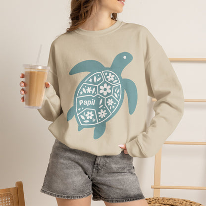 Shell Yeah! Floral Sea Turtle Cosy Crewneck Sweatshirt