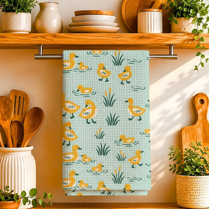 Duck Pond Tea Towel | Quick-Dry Microfibre Kitchen Towel