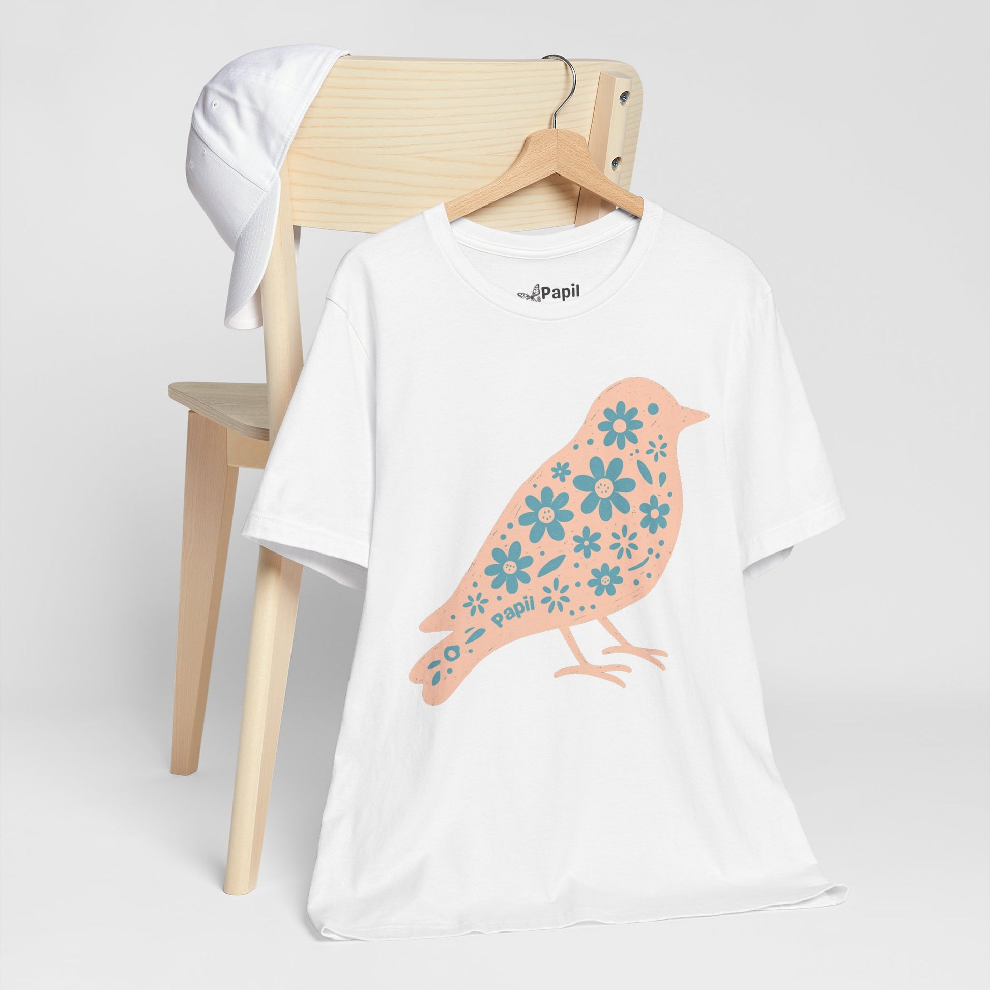 Little Bird, Big Charm — Floral Spring Bird Unisex Graphic Tee