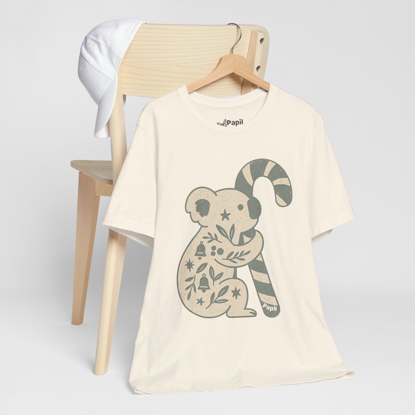 G'day Koala Christmas Tee, Cosy Botanical Unisex Aussie Holiday Shirt