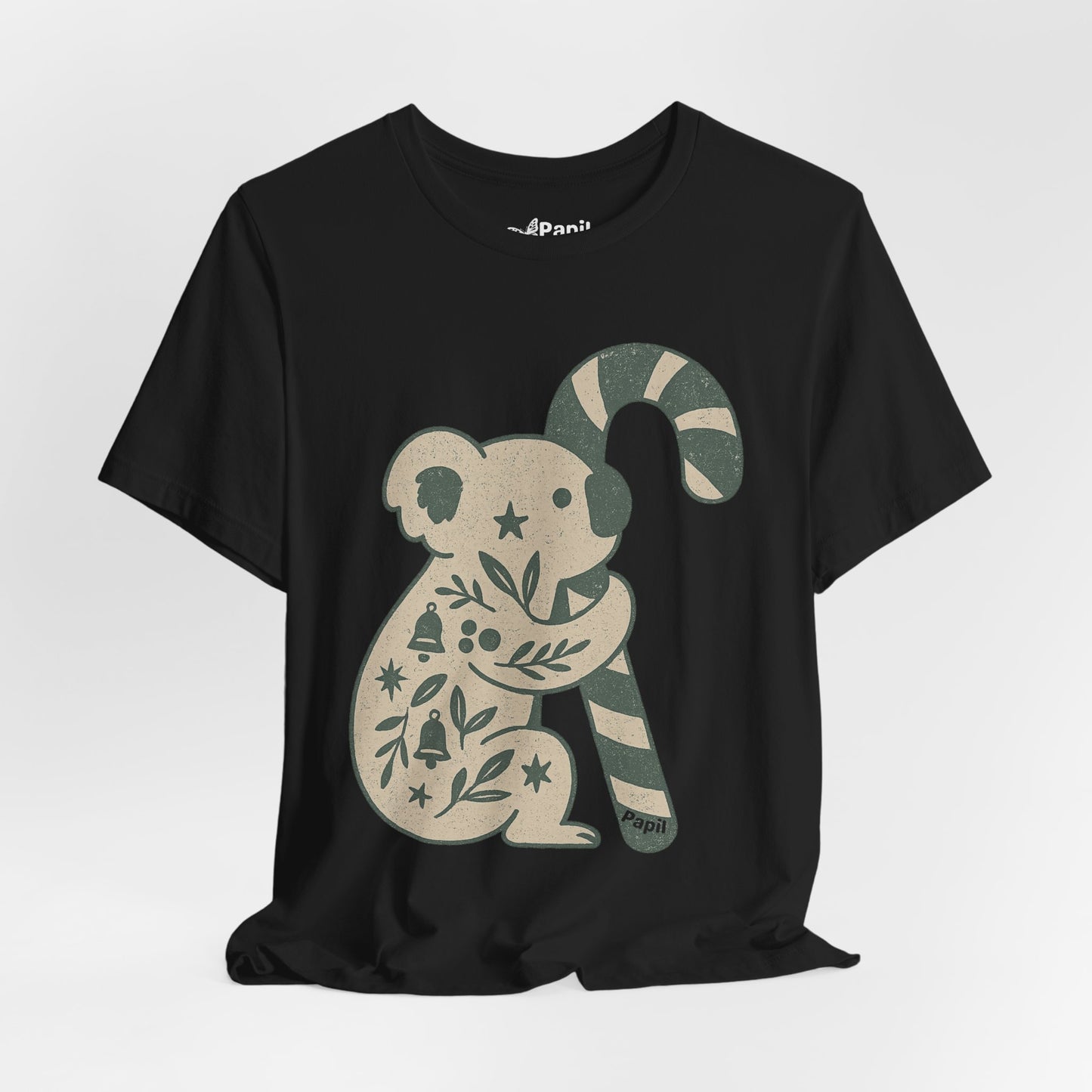 G'day Koala Christmas Tee, Cosy Botanical Unisex Aussie Holiday Shirt