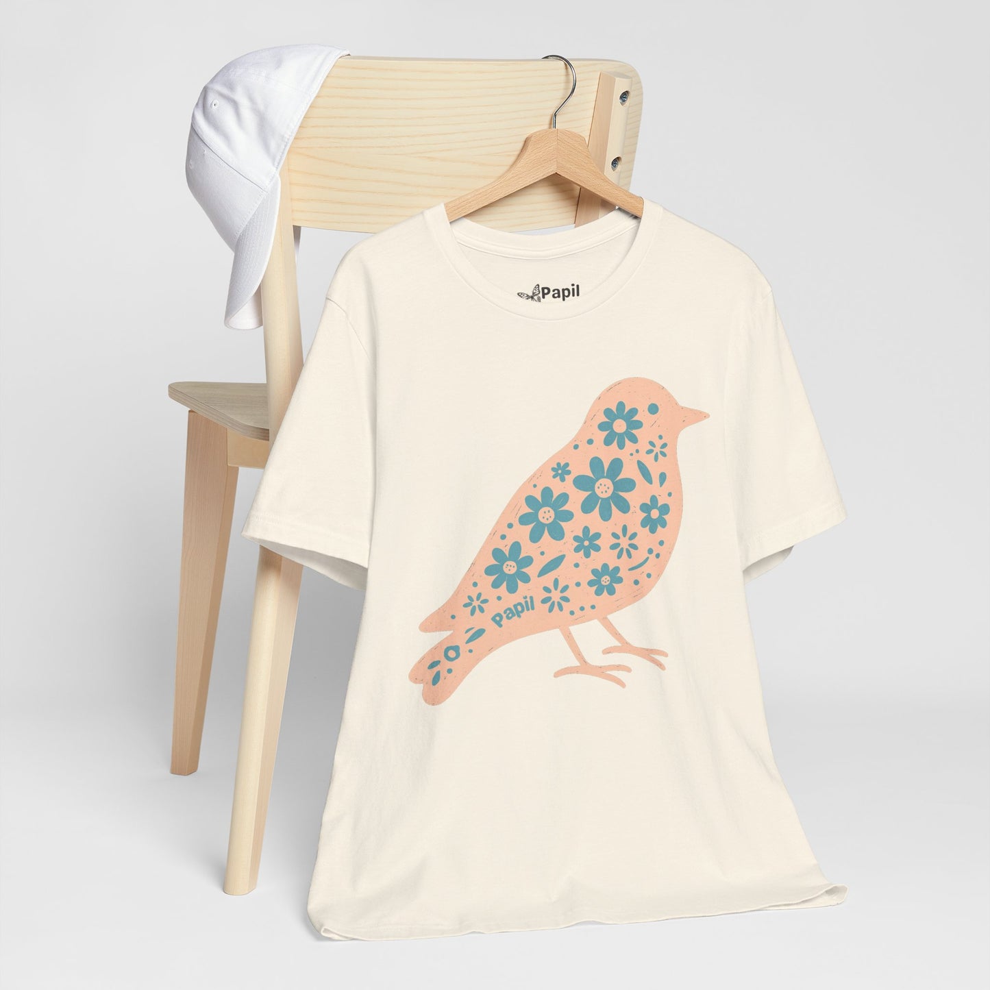 Little Bird, Big Charm — Floral Spring Bird Unisex Graphic Tee