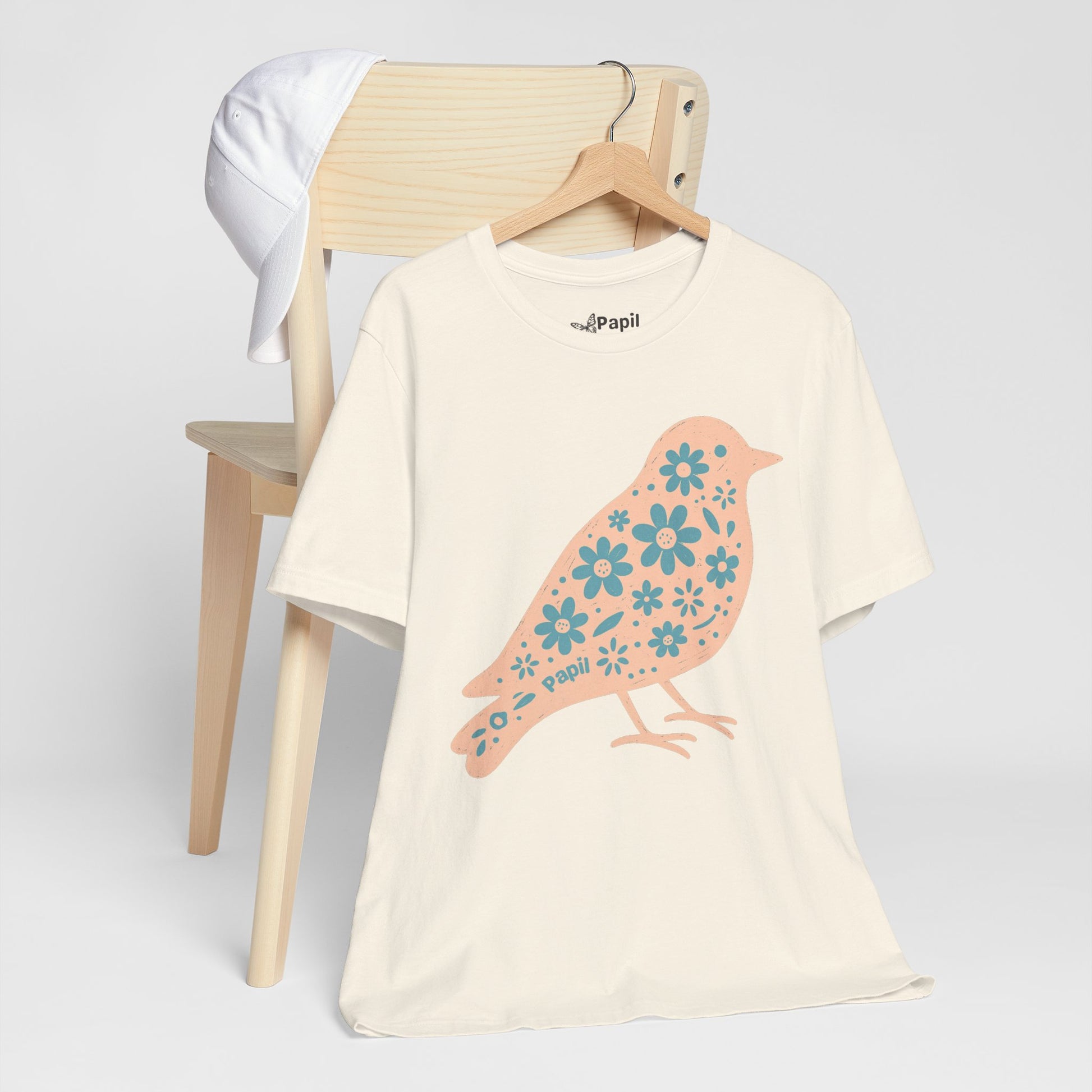 Little Bird, Big Charm — Floral Spring Bird Unisex Graphic Tee