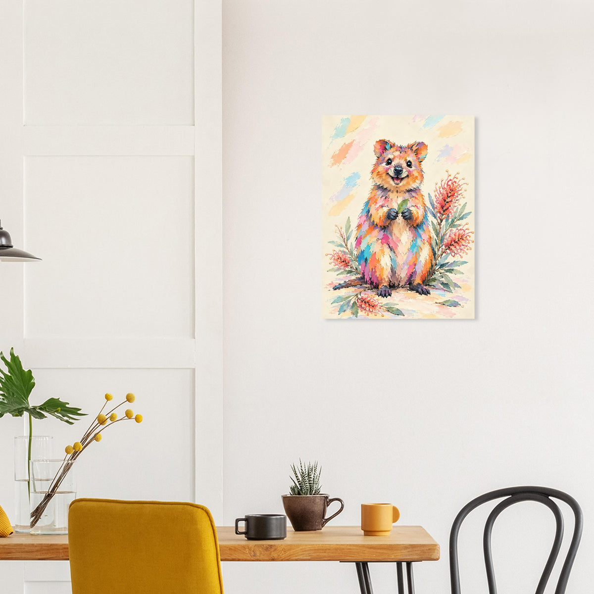 Quokka Painted Australian Animal Fine Art Poster