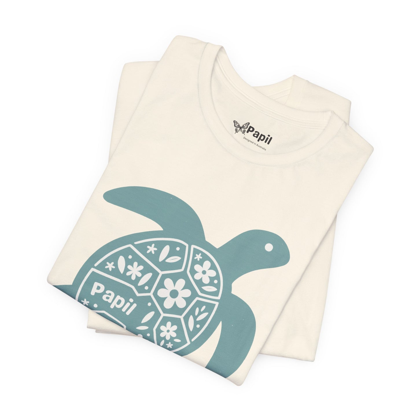 Shell Yeah! Floral Sea Turtle Unisex Graphic Tee