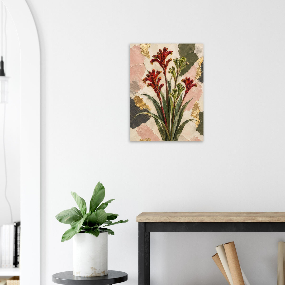 Kangaroo Paw Australian Native Flower Fine Art Poster