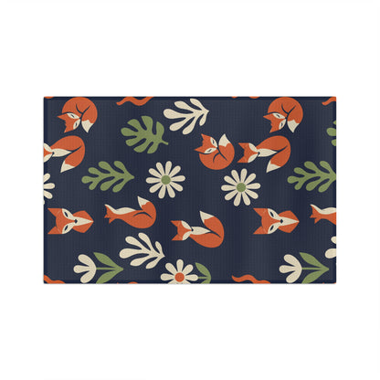 Fox & Daisy Navy Tea Towel | Quick-Dry Microfibre Kitchen Towel