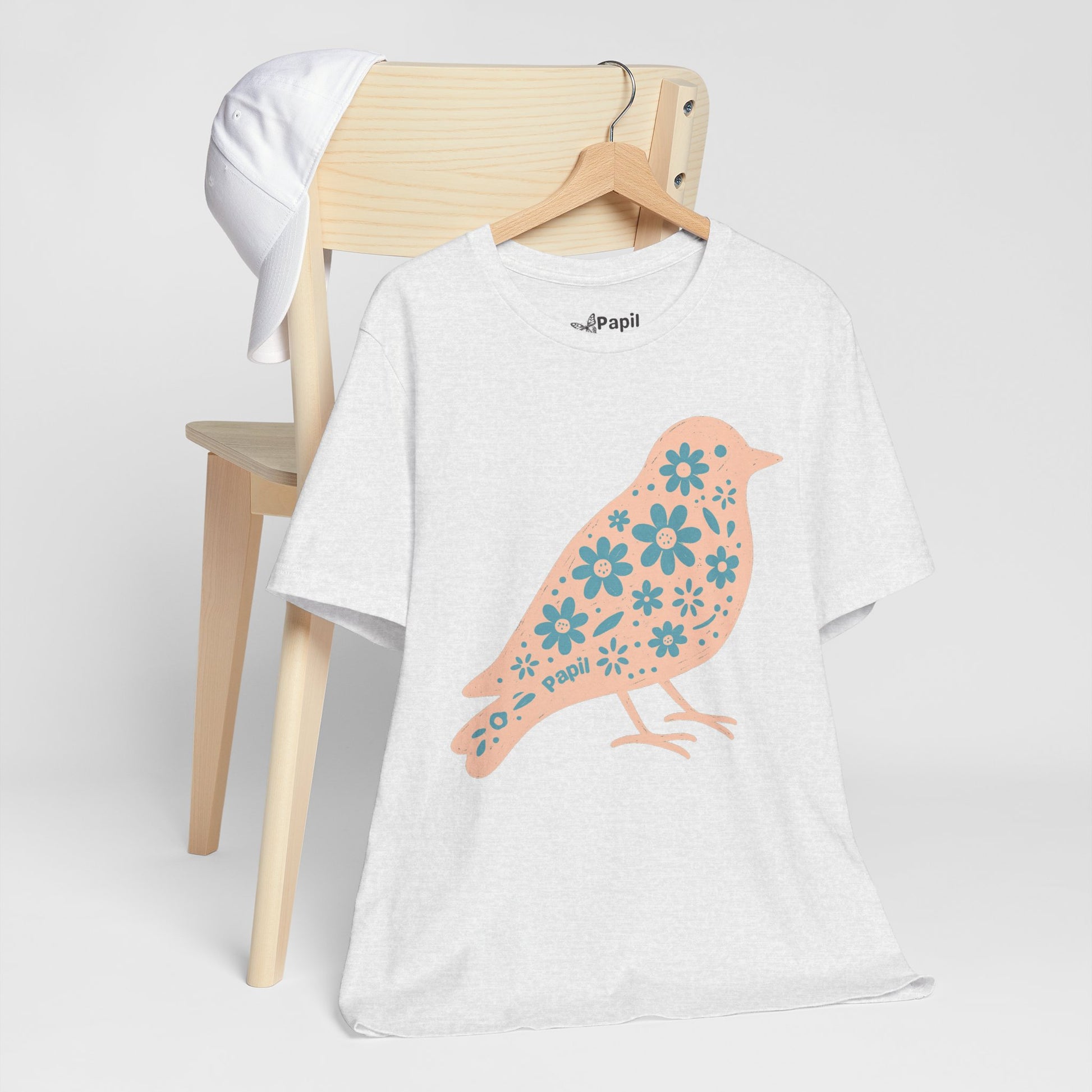 Little Bird, Big Charm — Floral Spring Bird Unisex Graphic Tee