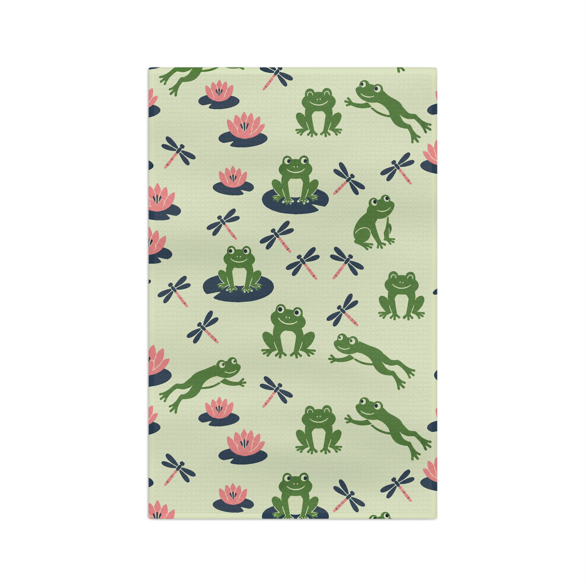 Frog Pond Tea Towel | Quick-Dry Microfibre Kitchen Towel 16'' × 25''