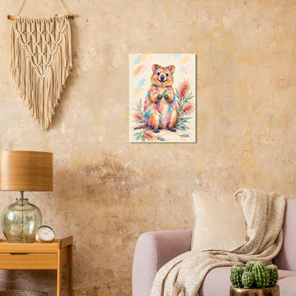 Quokka Painted Australian Animal Fine Art Poster