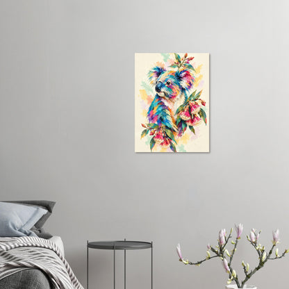 Koala Painted Australian Animal Fine Art Poster