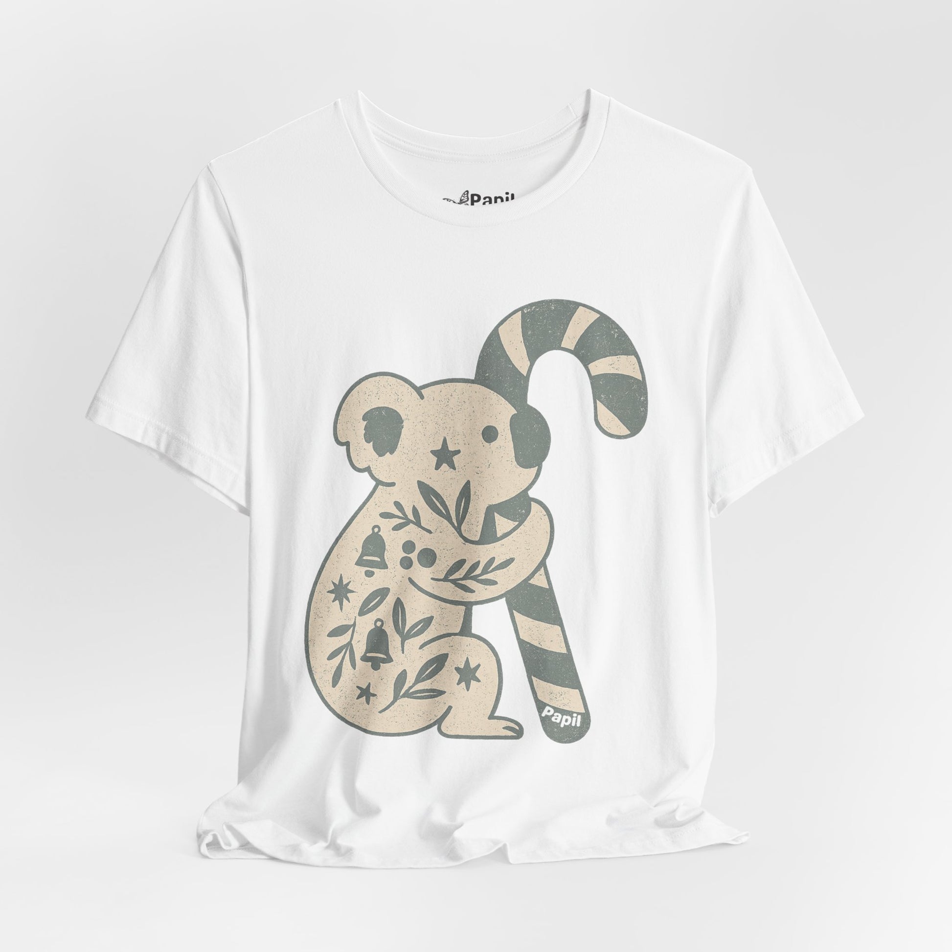 G'day Koala Christmas Tee, Cosy Botanical Unisex Aussie Holiday Shirt