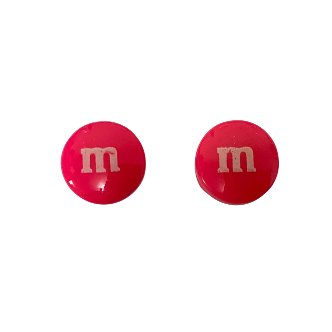 Colourful Candy Dot Stud Earrings | Acrylic Lolly Studs | 14mm | 9 Colours