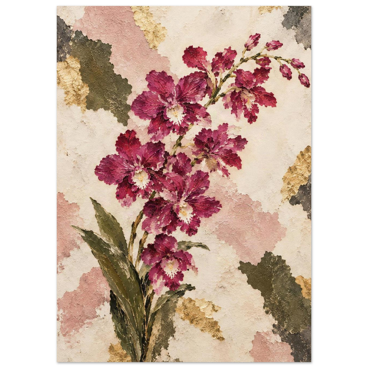 Cooktown Orchid Australian Native Flower Fine Art Poster 50x70 cm 20x28″