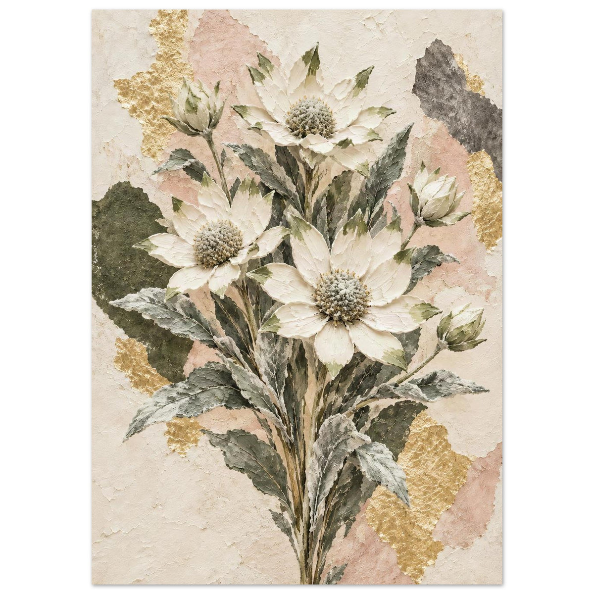 Flannel Flower Australian Native Flower Fine Art Poster 50x70 cm 20x28″