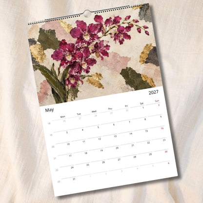 Australian Native Flowers 2027 Wall Calendar | A3 UK Edition Fine Art Botanical Wildflower Calendar