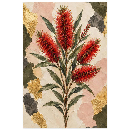 Bottlebrush Australian Native Flower Fine Art Poster 40x60 cm 16x24″