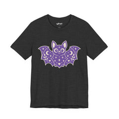 Purple Bat / Dark Grey Heather Tee
