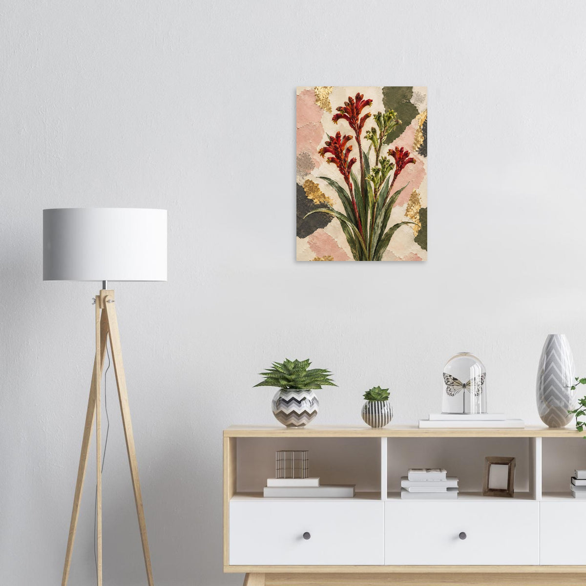 Kangaroo Paw Australian Native Flower Fine Art Poster