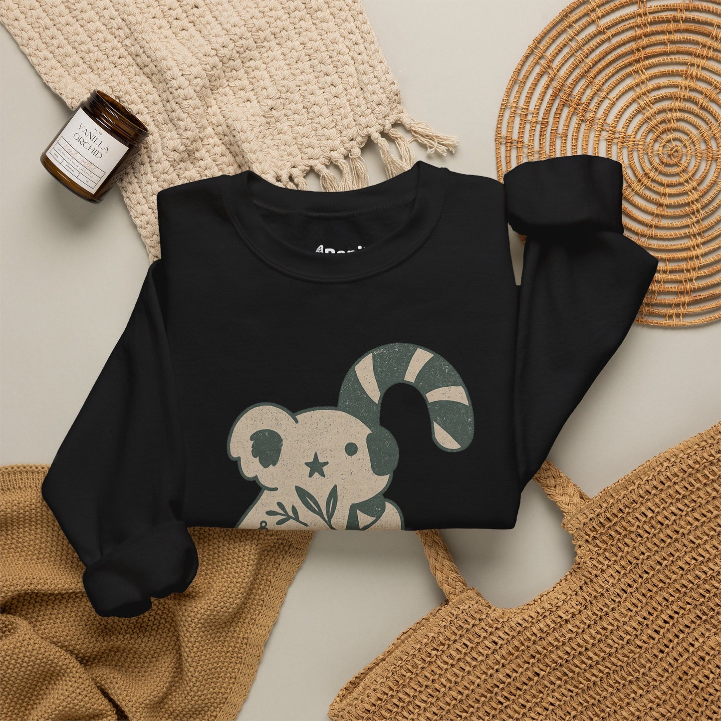 G'day Koala Christmas Sweatshirt, Cosy Botanical Unisex Jumper for the Aussie Holidays