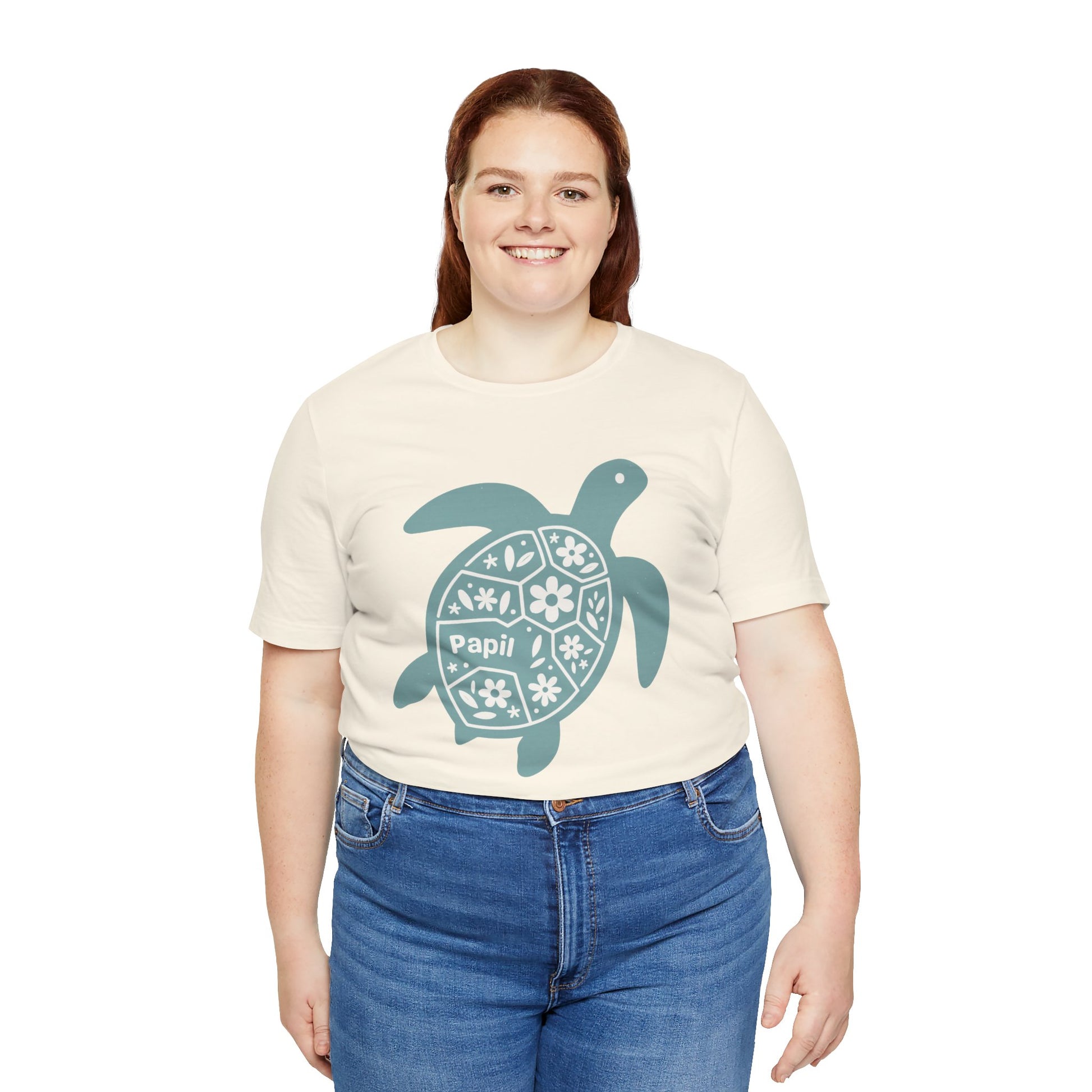 Shell Yeah! Floral Sea Turtle Unisex Graphic Tee