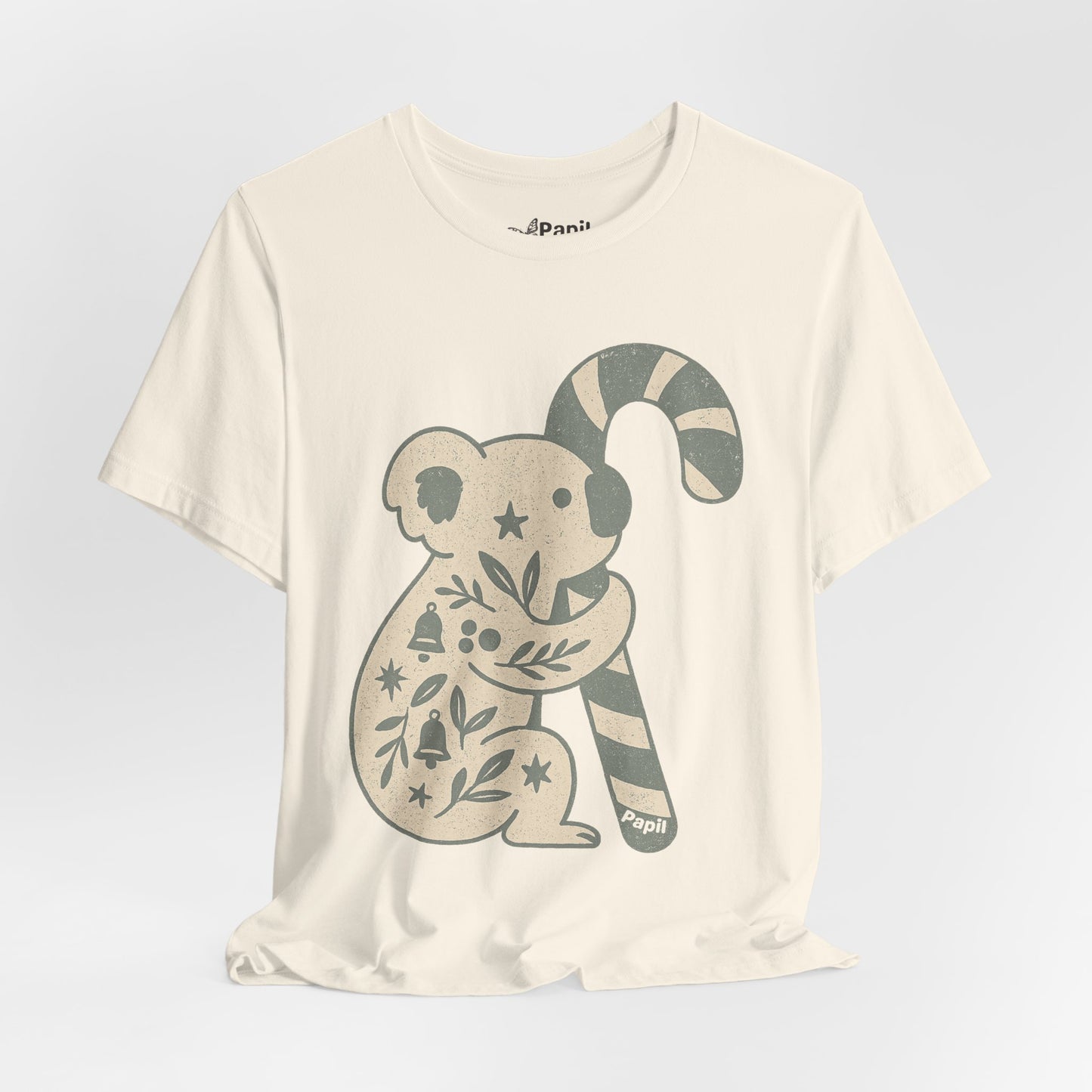 G'day Koala Christmas Tee, Cosy Botanical Unisex Aussie Holiday Shirt