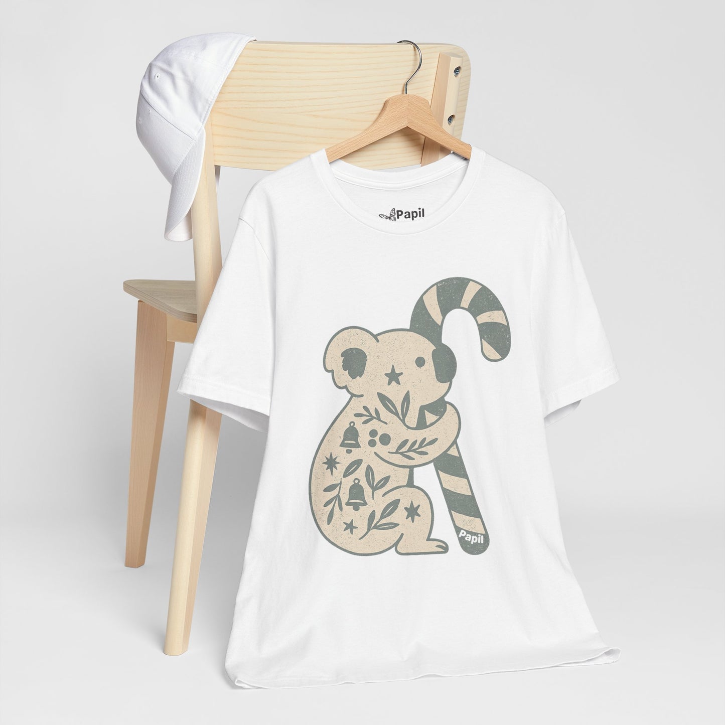G'day Koala Christmas Tee, Cosy Botanical Unisex Aussie Holiday Shirt