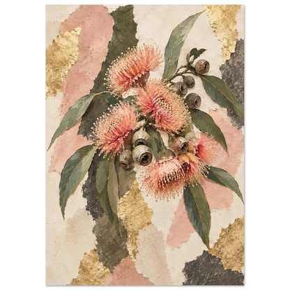 Flowering Gum Australian Native Flower Fine Art Poster A2 (42 x 59.4 cm)