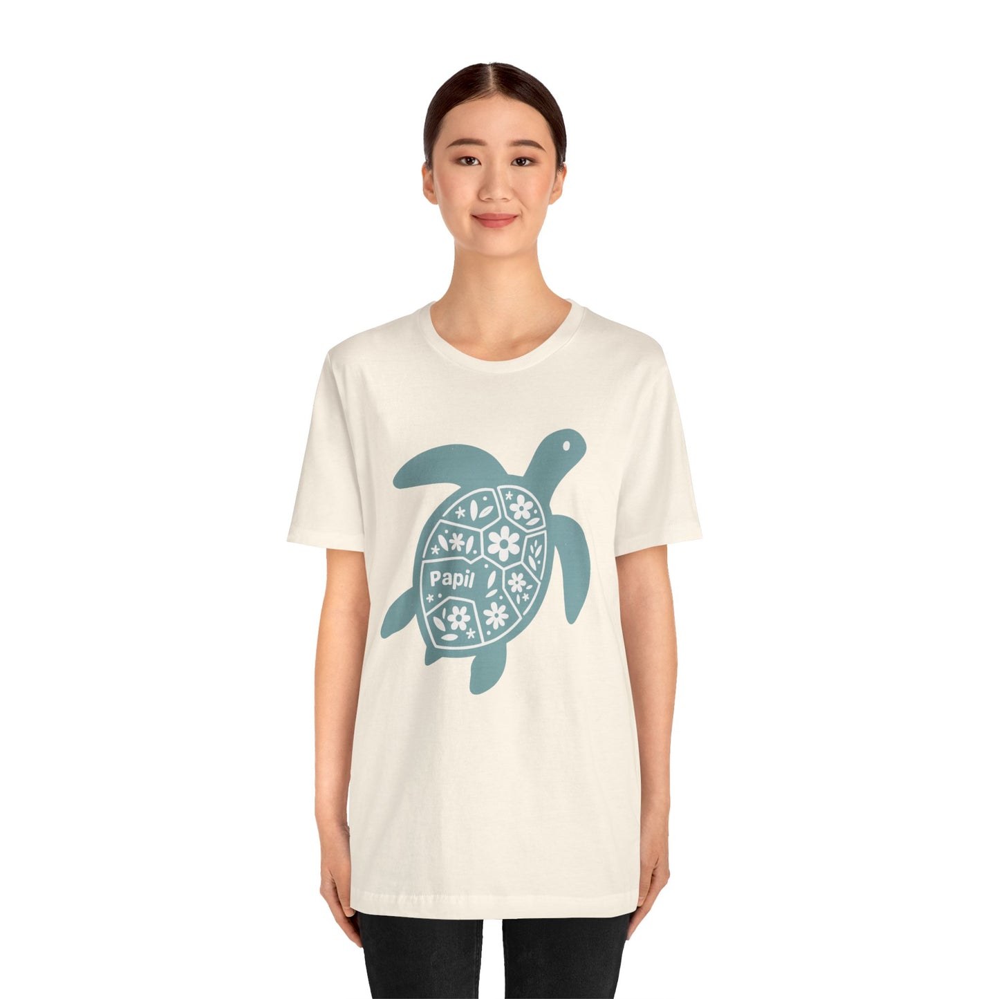 Shell Yeah! Floral Sea Turtle Unisex Graphic Tee