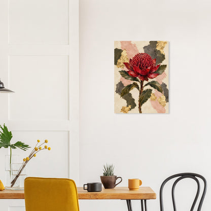 Waratah Australian Native Flower Fine Art Poster