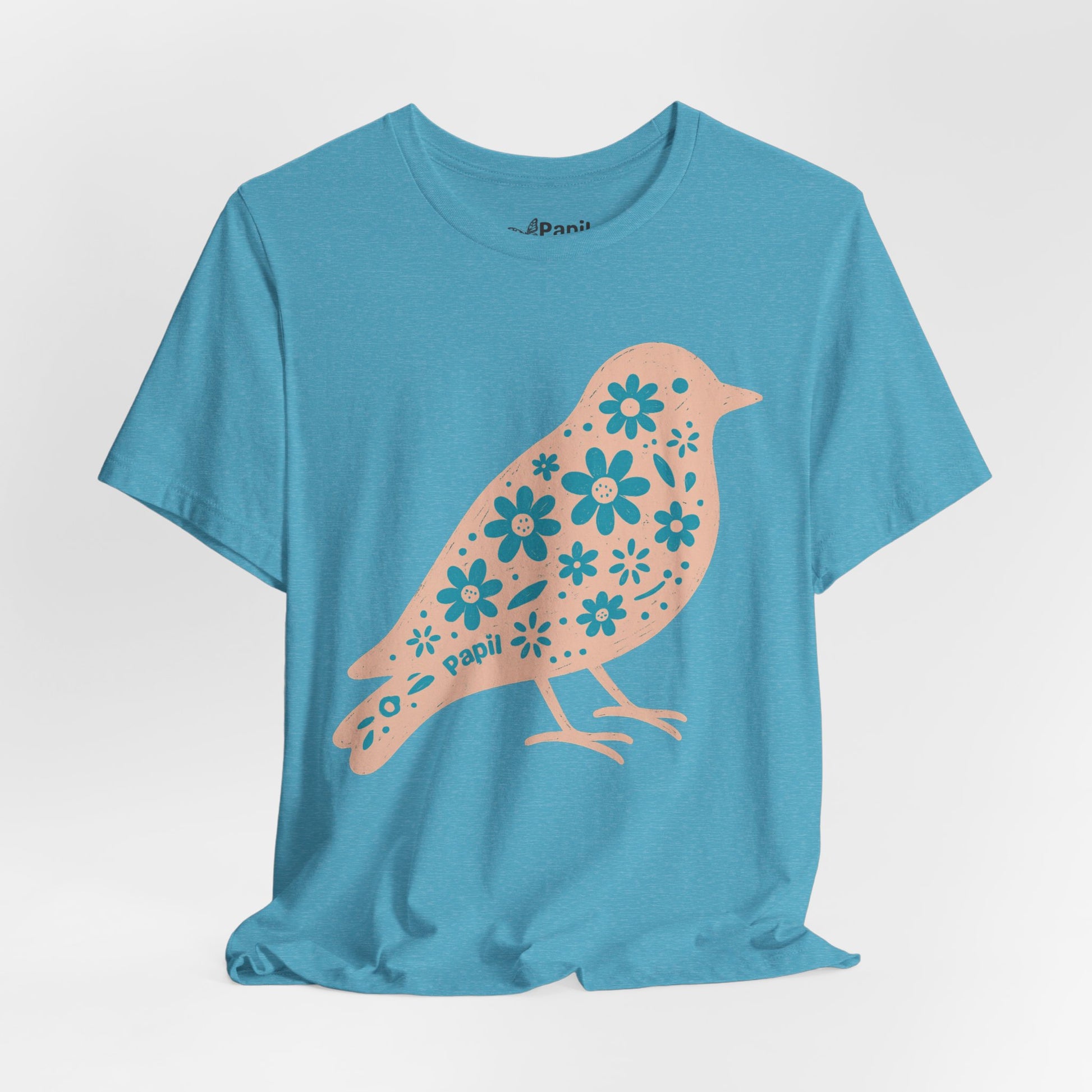 Little Bird, Big Charm — Floral Spring Bird Unisex Graphic Tee